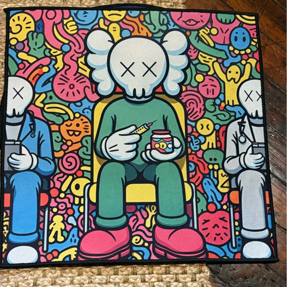 KAWS Colorful Rug- Brand New
